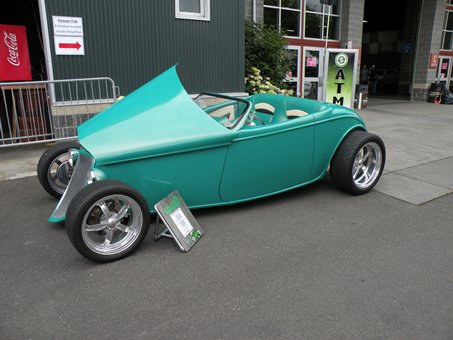 teal hot rod